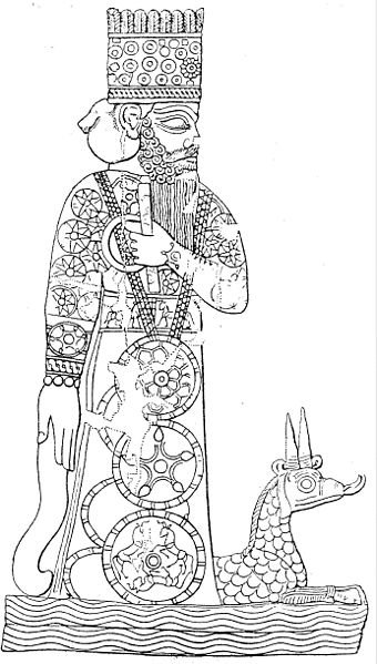 Βαβυλωνιακος θεός Μαρδουκ, με δύο αριστερά χέρια