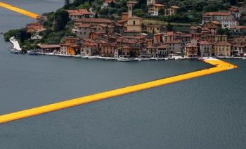 The+Floating+Piers_+is+seen+on+the+Lake+Iseo