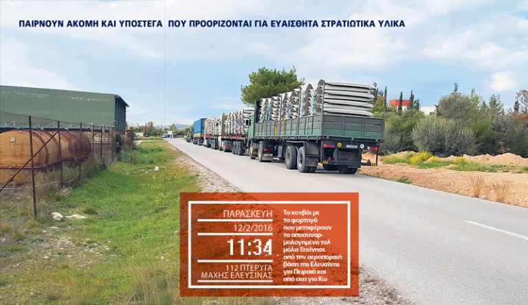 H ΑΠΟΛΥΤΗ ΕΠΙΒΕΒΑΙΩΣΗ ΤΩΝ ΚΑΤΟΧΙΚΩΝ ΝΕΩΝ – Ξηλώνουν υλικά από την βάση της Ελευσίνας και τα μεταφέρουν στα Κέντρα Μεταναστών