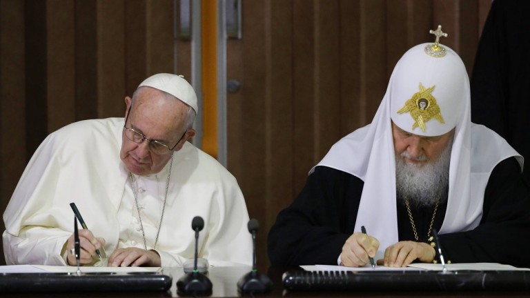 Πνευματική αυτοχειρία του Πατριάρχη Κυρίλλου η υπογραφή τoυ Κοινού Ανακοινωθέντος στην Αβάνα