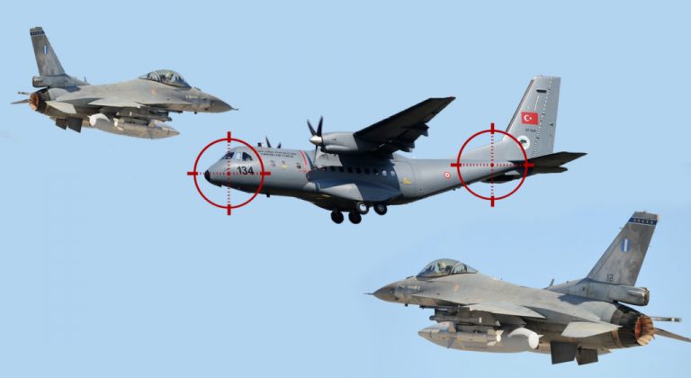 Κατέβηκε απο το Βορρά το CN-235 Κάνοντας Παραβιάσεις… Αλλά το πήραν στο ντου τα F-16