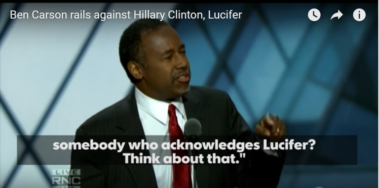 Μπεν Κάρσον: η Χίλαρι Κλίντον λατρεύει το Λουσιφερ!!!