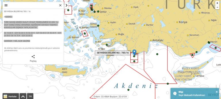 Το Καστελλόριζο μέσα σε τουρκική άσκηση ανθυποβρυχιακού πολέμου! – NAVTEX