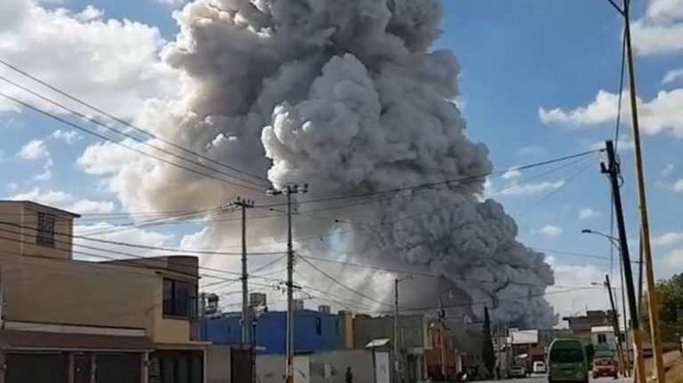 Μεξικό: Ισχυρότατη έκρηξη σε εργοστάσιο κατασκευής πυροτεχνημάτων