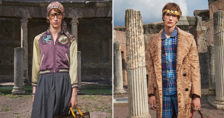 Η νέα αντρική κολεξιόν της Gucci για το 2018 σαν να ξέφυγε λιγάκι