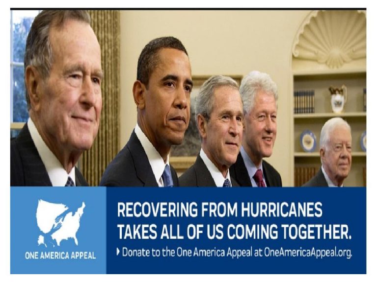 Έκκληση για βοήθεια από 5 προέδρους των ΗΠΑ.