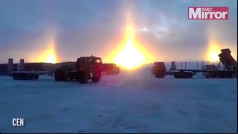 Σπανια Τριπλή ανατολή στην Σιβηρία