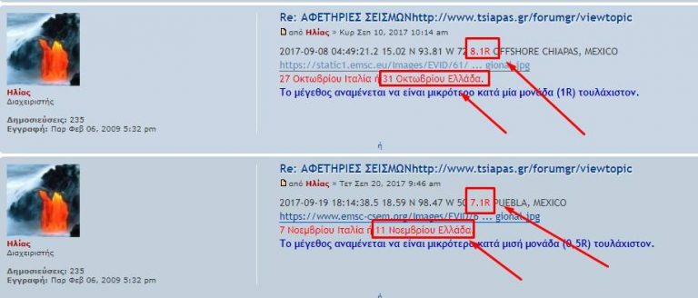 Βάση στη θεωρία του Ηλία Τσιάπα σε 26 μερες από σήμερα αναμένουμε μεγάλο σεισμό!