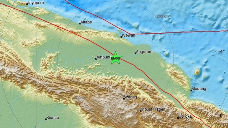 Ισχυρότατη σεισμική δόνηση στην Πάπουα Νέα Γουινέα