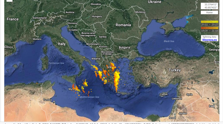 Χάρτης κεραυνών