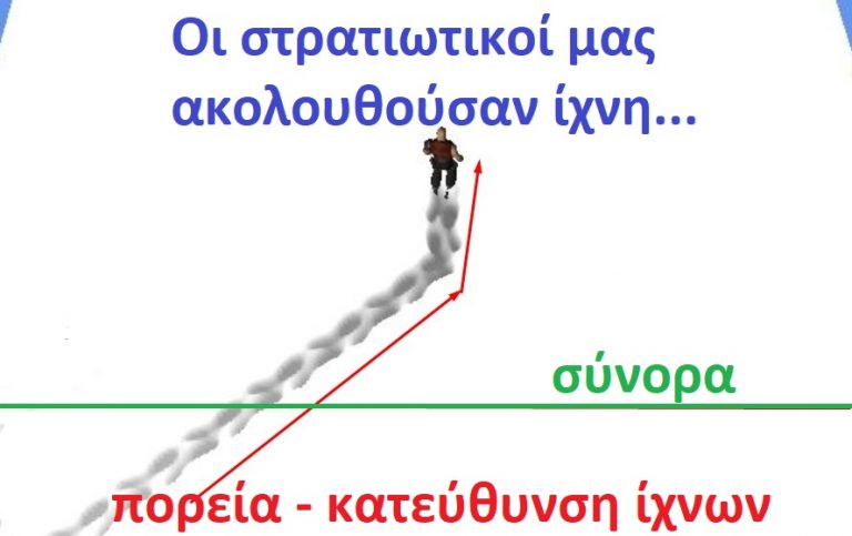 Με ποια λογική όταν ακολουθείς ίχνη πας προς τα πίσω;;;