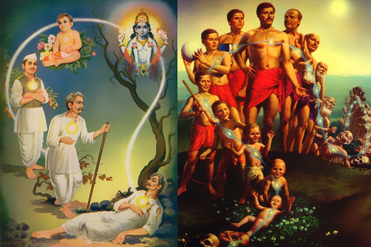 Перерождение души после. Реинкарнация это в философии древней Индии. Реинкарнация Перерождение. Реинкарнация картина.