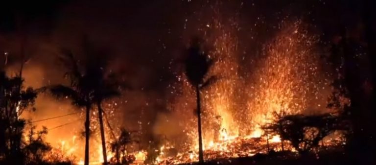 Χαβάη: Φοβερές εικόνες από την έκρηξη του ηφαιστείου Κιλαουέα