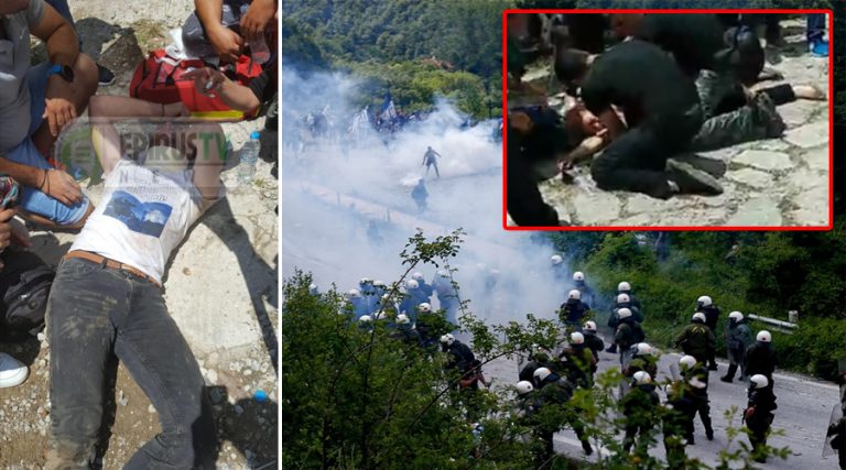 ΑΝΑΦΟΡΕΣ ΓΙΑ ΣΟΒΑΡΑ ΕΠΕΙΣΟΔΙΑ ΣΤΟ ΠΙΣΟΔΕΡΙ-ΠΡΕΣΠΕΣ. ΜΑΤ ΓΚΡΕΜΙΣΑΝ ΑΠΟ ΤΟ ΒΟΥΝΟ ΤΟΥΣ ΔΙΑΔΗΛΩΤΕΣ. ΥΠΑΡΧΟΥΝ ΤΡΑΥΜΑΤΙΕΣ. ΕΓΙΝΕ ΛΟΓΟΣ ΑΚΟΜΑ ΚΑΙ ΓΙΑ ΝΕΚΡΟ ΑΛΛΑ ΔΕΝ ΕΠΙΒΕΒΑΙΩΝΕΤΑΙ- ΠΕΦΤΕΙ ΠΟΛΥ ΞΥΛΟ ΚΑΙ ΠΟΛΛΑ ΧΗΜΙΚΑ (ΒΙΝΤΕΟ-ΦΩΤΟ)