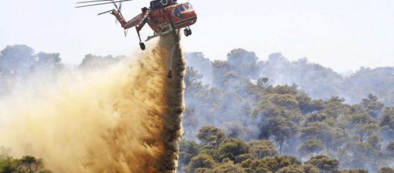 Αναζωπυρώσεις στον Νέο Βουτζά – Ισχυρές δυνάμεις της Πυροσβεστικής στην περιοχή