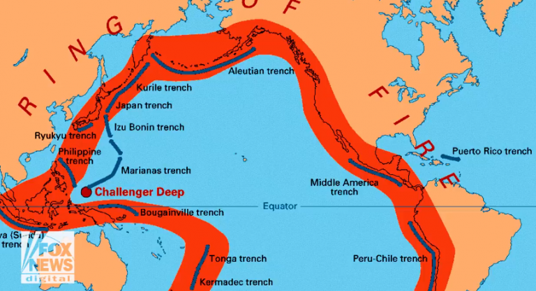 Ερχεται ο μεγάλος σεισμός καθώς 69 τεράστιοι σεισμοί έπληξαν τον δακτύλιο της φωτιάς του Ειρηνικού μέσα σε 48 ώρες.