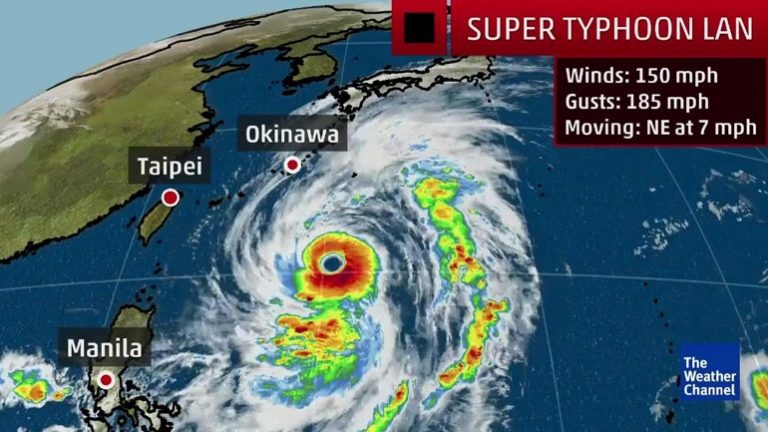 Ισχυρός τυφώνας πλησιάζει τις ακτές της Ιαπωνίας και το Τόκιο