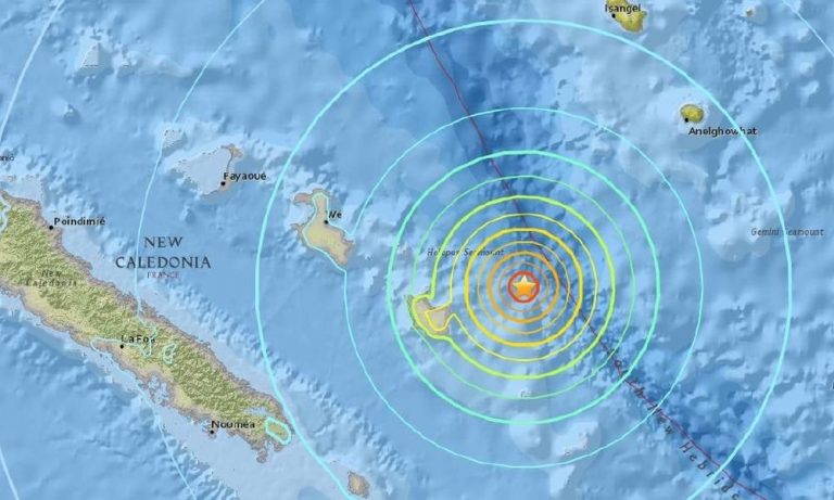 Προειδοποίηση για τσουνάμι στη Νέα Καληδονία μετά τα 7 Ρίχτερ