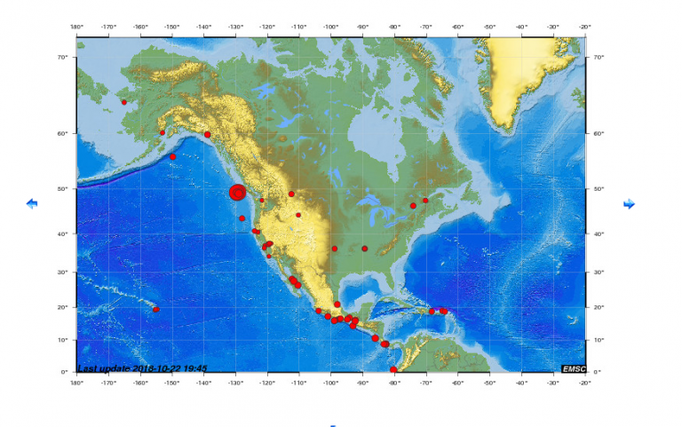Και η γη μας φωνάζει με σημάδια ..Τριπλος σεισμός στον Καναδα , 6,5-6,8-6,6 !!