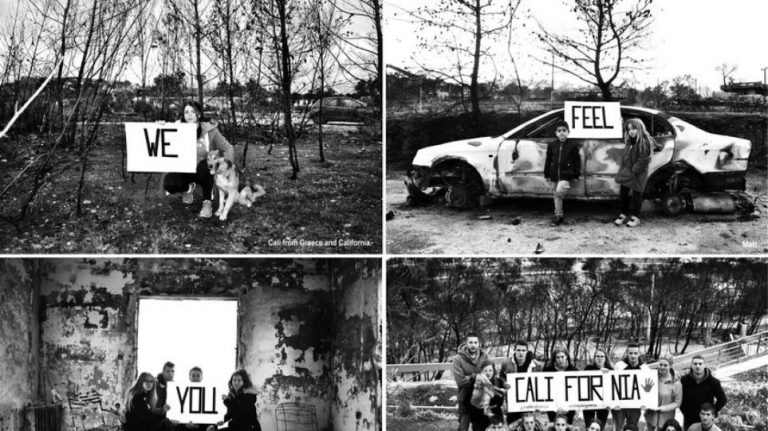 Το συγκινητικό μήνυμα των νέων από το Μάτι: Σε νιώθω Καλιφόρνια, ξέρω πώς είναι να χάνεις τα πάντα