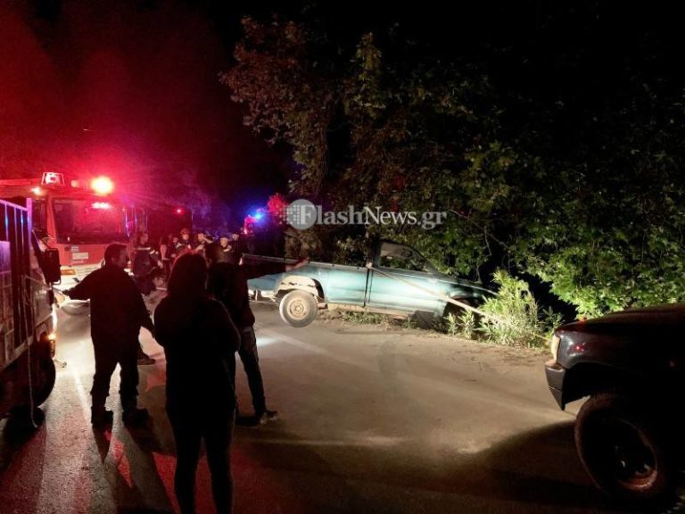 Αυτοκίνητο με τρεις επιβάτες κρεμάστηκε σε γκρεμό στην Κρήτη