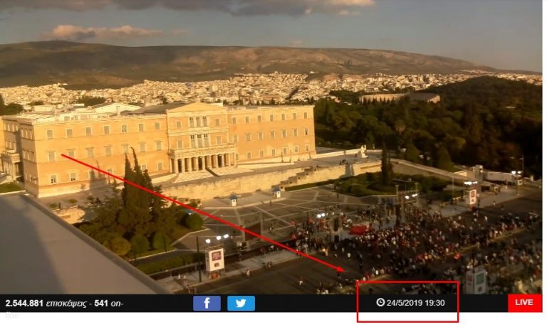 Στην προγραμματισμένη ώρα για την ομιλία του Πρωθυπουργού….ΤΡΕΙΣ ΚΑΙ Ο ΚΟΥΚΟΣ!!