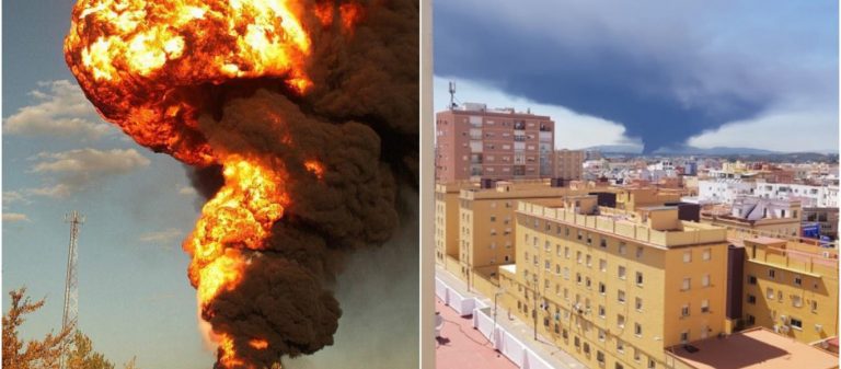 «Έπνιξαν» οι καπνοί το Γιβραλτάρ: Έκρηξη σε διυλιστήριο στην βιομηχανική ζώνη