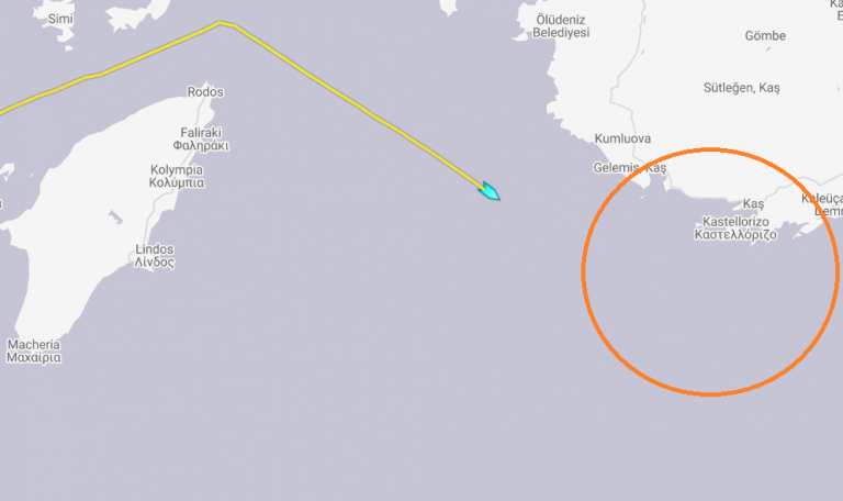 Προς το Καστελόριζο πλέει το 2ο γεωτρύπανο της Τουρκίας – Σε επιφυλακή οι Ένοπλες Δυνάμεις!