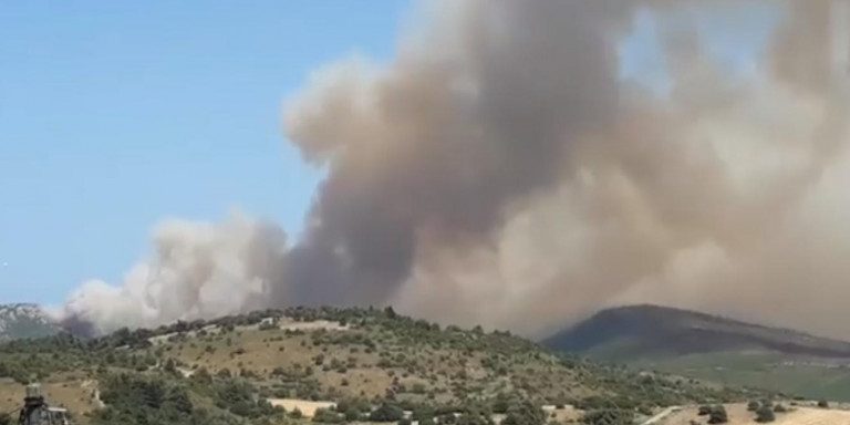 Μεγάλη πυρκαγιά στην κεντρική Εύβοια -Εκκενώθηκε το Μακρυχώρι