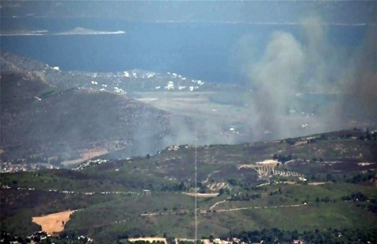 Φωτιά στον Μαραθώνα: Ενισχύονται οι δυνάμεις – Στην περιοχή ο γ.γ. Πολιτικής Προστασίας