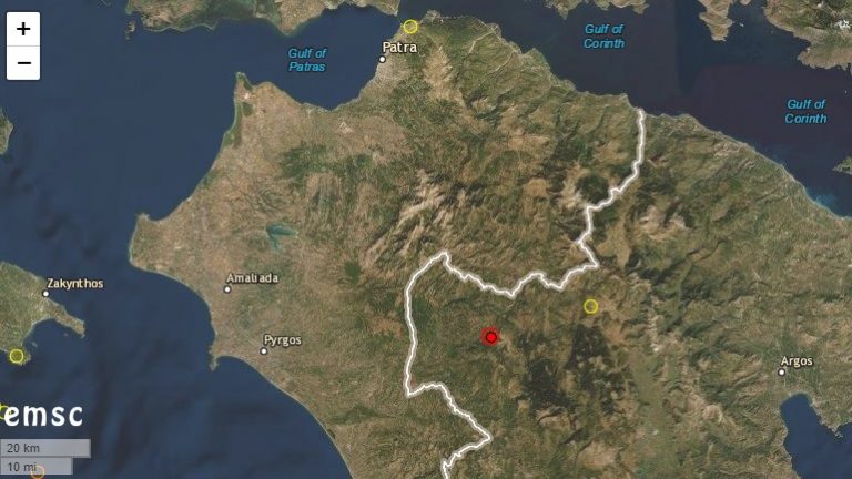 Σεισμός  3,9 Ρίχτερ στη Δημητσάνα