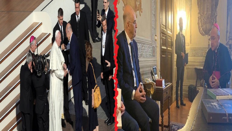 Ο Δένδιας και οι του Βατικανού επικοινωνούν και με τα χέρια