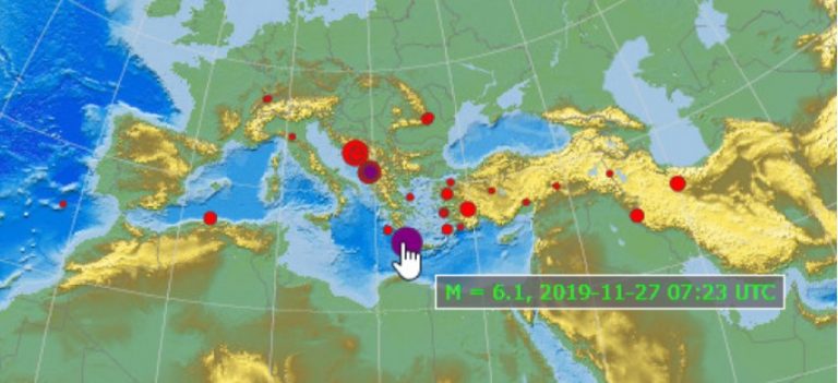 Σεισμός -Αναστάτωση στην Κρήτη, έτρεχαν έντρομοι έξω από τα σπίτια τους οι κάτοικοι