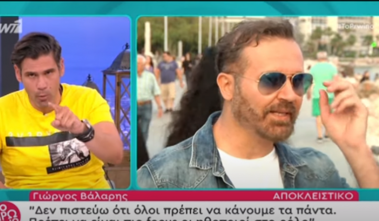 Έξαλλοι! Με τις δηλώσεις Έλληνα ηθοποιού που χαρακτήρισε «συνωμοσία»την πανδημία