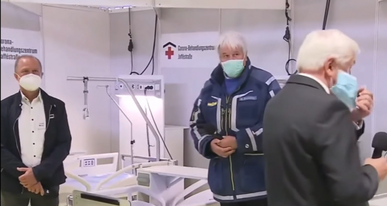 Βάζουμε Μασκούλα. Έτοιμοι. Τραβάμε. Κατ! Βγάζουμε Μασκούλα (Πρόεδρος Γερμανίας)