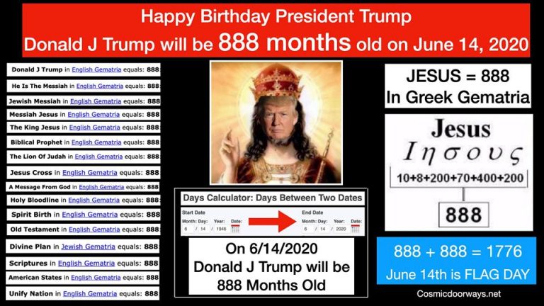 888: the Number of Jesus and Donald J Trump