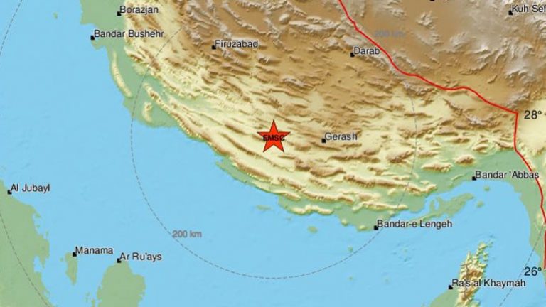 Σεισμός 5,8 Ρίχτερ στο νότιο Ιράν