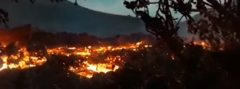 Strong strombolian activity at Pacaya, new lava flows and blue fumaroles observed, Guatemala
