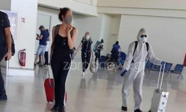 Κορωνοϊός: «Ετοιμοπόλεμος» τουρίστας έφτασε στα Χανιά με μάσκα και ολόσωμη φόρμα