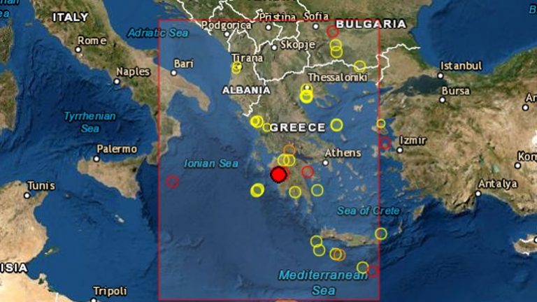 Αισθητή σεισμική δόνηση 4,5 Ρίχτερ στην Κυλλήνη