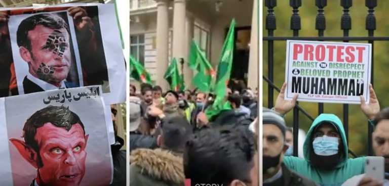 Βρετανία: Συγκέντρωση με συλλήψεις έξω από τη γαλλική πρεσβεία κατά του Μακρόν