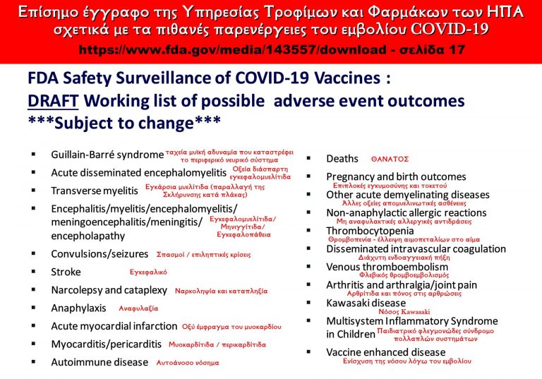 Καλό θα ήταν πριν κάνει κάποιος το εμβόλιο και πριν δώσει την ΣΥΓΚΑΤΑΘΕΣΗ του…