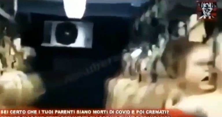 Ενα ανατριχιαστικο βιντεο κυκλοφορησε στο Φεις , Ιταλος καταγραφει μια πτερυγα με πτωματα…