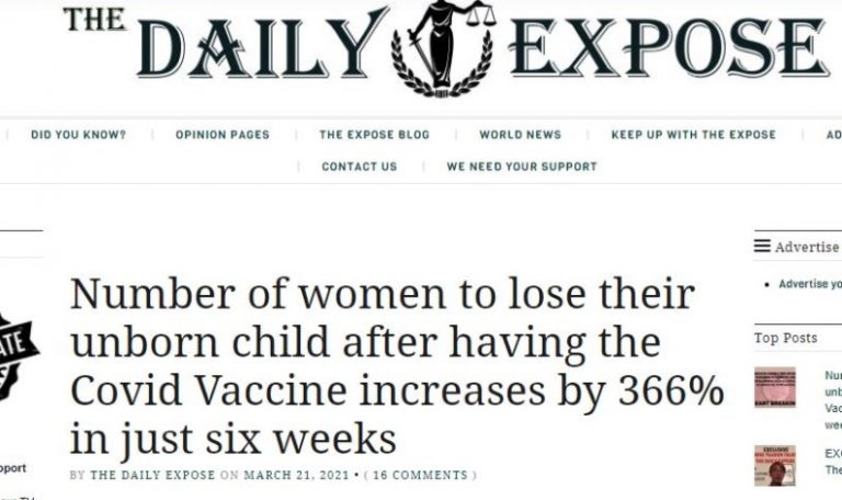 Οι γυναίκες που έχασαν το έμβρυο τους αφότου εμβολιάστηκαν για Covid αυξήθηκαν κατά 366% σε μόλις έξι εβδομάδες στο Ηνωμένο Βασίλειο!