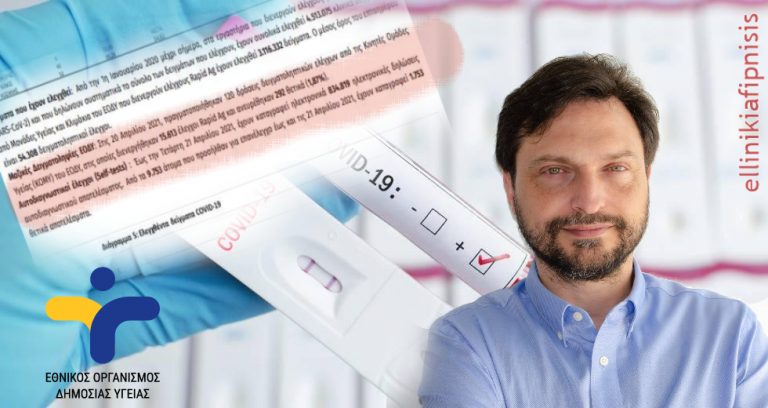 Απίστευτο: Τα επίσημα στοιχεία του ΕΟΔΥ δείχνουν 80% ψευδώς θετικά self test. Για αυτό βιαστήκατε να δώσετε ασυλία…;
