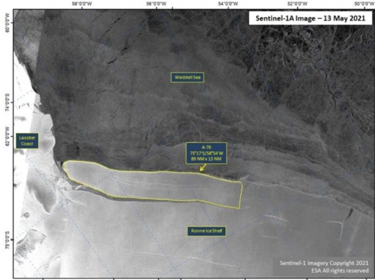 Ανταρκτική: Αποκολλήθηκε το μεγαλύτερο παγόβουνο του κόσμου
