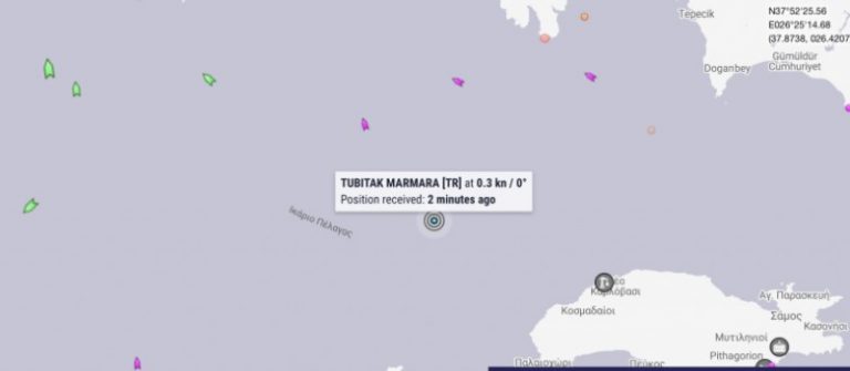 To Tubitak Marmara στο Ικάριο Πέλαγος αλλά εμείς κάνουμε ότι “κοιτάμε αλλού”!
