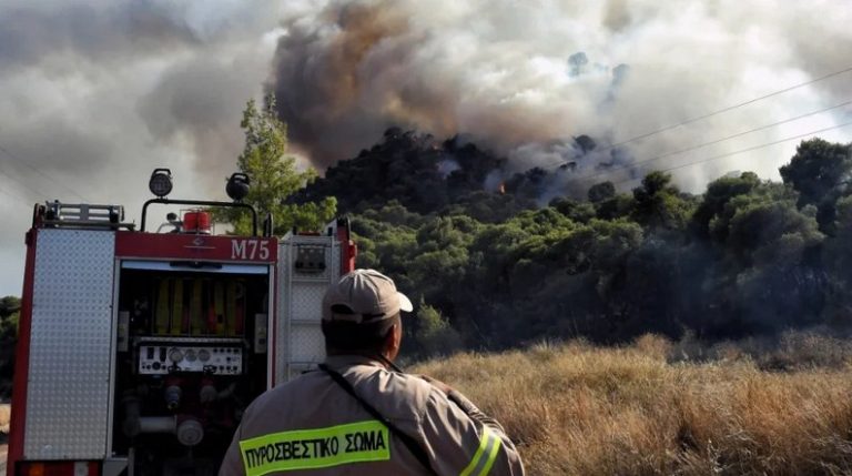 Φωτιά στη Σταμάτα: «Δίνουμε μάχη για τα σπίτια, προσπαθούμε να σώσουμε τον κόσμο» λέει ο δήμαρχος Διονύσου