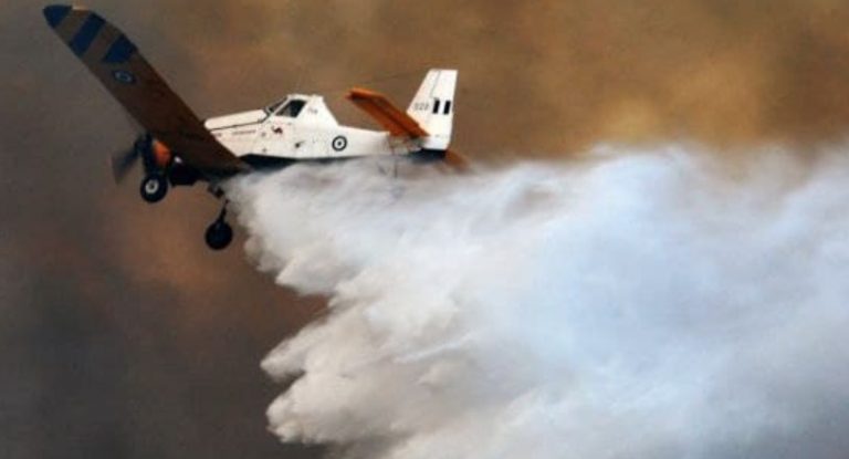 Ζάκυνθος – Έπεσε αεροσκάφος που επιχειρούσε στη φωτιά – Σώος ο πιλότος