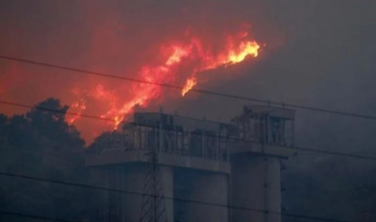 Τουρκία: Η φωτιά στα όρια θερμοηλεκτρικού σταθμού, πολλές εκκενώσεις…